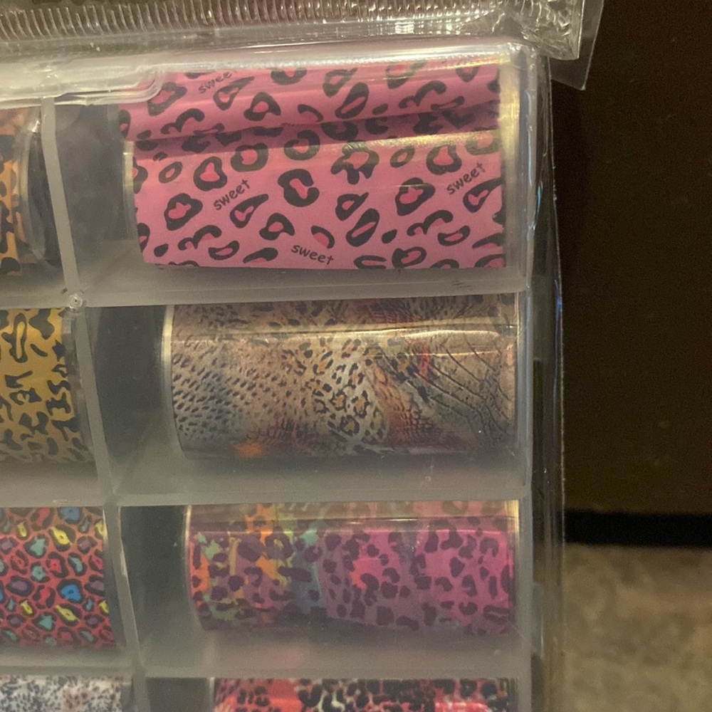 NEW Nail Foil Transfer Sticker with Leopard. New in package. - Picture 5 of 8